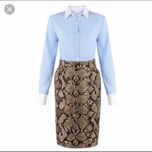 Altuzarra for Target all-in-one dress with snake-print pencil skirt